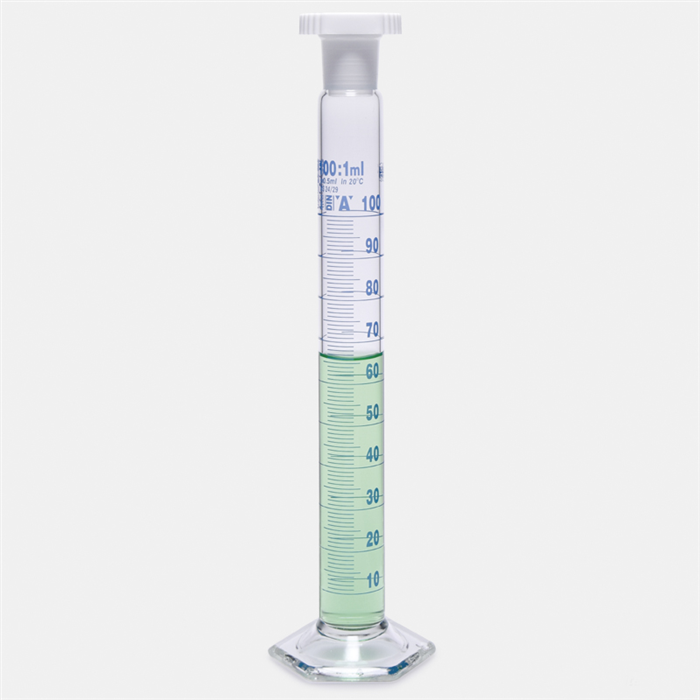 ISOLAB Measuring Cylinder w/Stopper